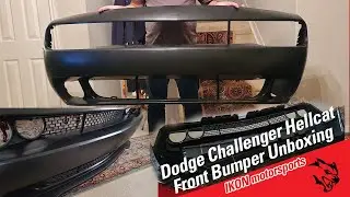 Dodge Challenger Hellcat Bumper Unboxing for Challenger R/T By Ikon motorsports  // Part 1