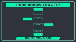Pure Arrow Tooltip - CSS Tooltip - Pure CSS Tooltip - Tooltip tutorials