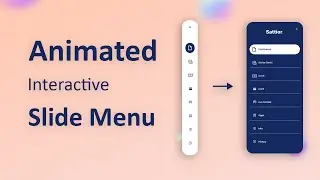 Interactive menu animation in figma | تصميم لوحة تفاعلية ببرنامج فيجما