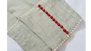 Beautiful capri bottom design cutting and stitching
