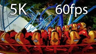 Griffon back seat on-ride 5K POV @60fps Busch Gardens Williamsburg