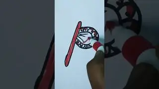 easy art 🥰💚 #satisfying handfan  drawing #beautifulart #easyartlover #youtubeshorts