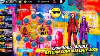 Criminal Bundle Return Confirm Date 2026 | M1887 Skin Ring Events | Criminal Bundle Return Date