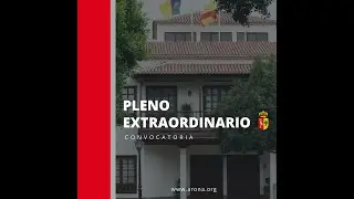 Convocatoria Extraordinaria del Pleno el día 15 de Octubre de 2025