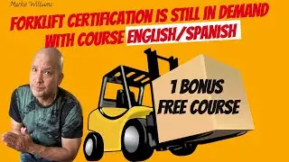 Forklift Certification Is Still in Demand with Course English/Spanish🎯