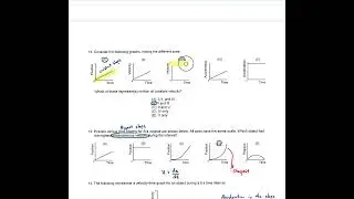 Video Guide to Kinemtaics Graphs KEY