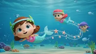 Mermaid Bubble Dance | Fun Counting & Underwater Adventure Song for Kids | Nursery Rhyme 🧜&zwj;♀️🫧