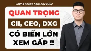 H&agrave;nh động với CỔ PHIẾU CII - CEO - DXG? Mua hay b&aacute;n? I Nhận định thị trường I Chứng kho&aacute;n h&ocirc;m nay