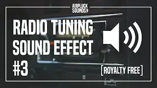 Radio Tuning Sound Effect SFX for Filmmaking FREE 3 | NO COPYRIGHT