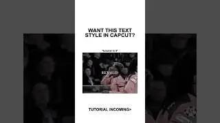 Mirror Text Tutorial CapCut