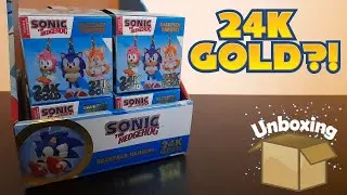 Sonic The Hedgehog Backpack Hangers  - 24K Gold Chase Figures Unboxing