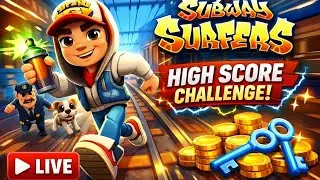 🚆🔥 SUBWAY SURFERS LIVE STREAM | HIGH SCORE CHALLENGE | NON-STOP GAMEPLAY 🔥🚆