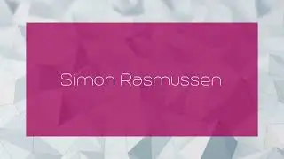 Simon Rasmussen - appearance