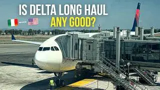 4K | TRIP REPORT | How is Delta Long Haul Economy?! | Airbus A330-300 | Rome to New York