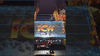 BIG DIVE TO THE OUTSIDE!! #shorts #wrestling #efed #omg