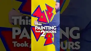 Geometric DIY Wall Painting | Satisfying Art Process of Radial Design