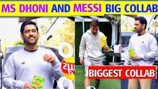 Messi Meets MS Dhoni in Legendary Ad Collaboration! : Epic Showdown⚽🏏✨