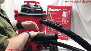 Harbor Freight Bauer 14 Gallon 6 HP Shop Vac/Dust Collector - Setup and overview