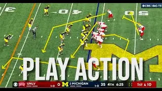 Explosive concepts to move the pocket with play action from UNLV