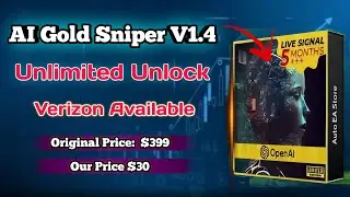 AI Gold Sniper V1.4 MT4 | Smart AI Gold Trading Robot for XAUUSD | High Accuracy EA