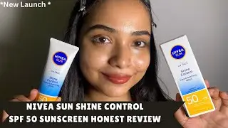 *Новинка* Честный обзор солнцезащитного крема Nivea Sun Shine Control SPF 50 #новинка #солнцезащитныйкрем #nivea