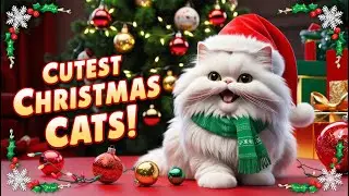 Adorable Cats in Christmas Costumes 🎄  Cutest Holiday Moments Ever! 😻✨