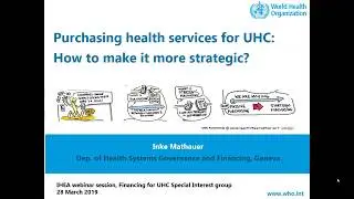 iHEA Webinar - March 26, 2019 - Strategic purchasing for universal health coverage