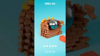 10,000kg RAM vs. DUCKS! 🧱💨 Brick Wall Smash ASMR