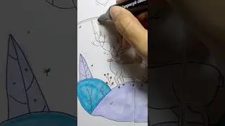 Drawing and coloring Winter | Snow Queen #shorts #drawing #coloring #painting #winter #snowqueen