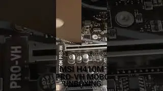 MSI H410M PRO-VH MOTHERBOARD UNBOXING #unboxing #unboxingvideo #shorts
