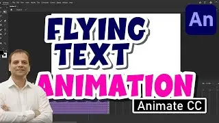 Flying Text Animation in Animate CC @vikas-tech