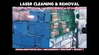 Laser Cleaning Brick Wall - Efficient Laser Brick Cleaner for Stains and Paint Removal