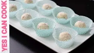 JUST 2 MINS COCONUT BALLS / NARIYAL K LADOO  by (YES I CAN COOK)