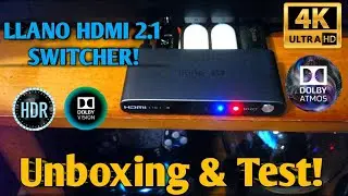Коммутатор Llano HDMI 2.1 8K60 Гц 4K120 Гц HD Audio! Работает!