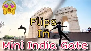 Flips In Mini India Gate | Flips in public | Indore Flips In Public | #newvideo #indore #rohitzone