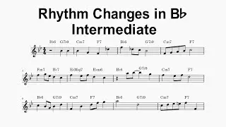 Sight Reading Practice - Rhythm Changes in Bb - Intermediate