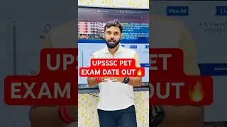 UPSSC PET EXAM DATE OUT 🔥|| Ft. Aditya Ranjan Sir #examdate