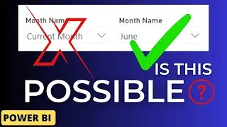 Название текущего месяца по умолчанию в срезе Power BI | Как динамически отображать название посл...