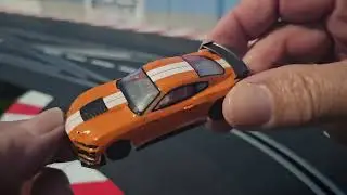 HO Slot Cars have come a long way: the new AFX Mustang Shelby GT500 in Twister Orange