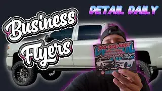 How to make flyers for your mobile detailing business or small business ( home printer ready )