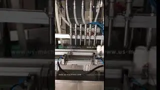 Automatic 6 head gravity type bottle filling machine for foam liquid cleaner solution bottle fill...
