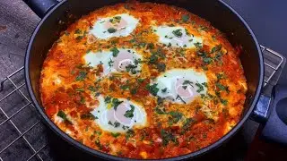 Easy Shakshuka Recipe! Poached Eggs In Tomato Sauce