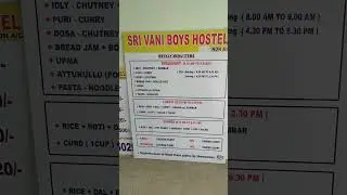 Sri Vani boys/ Girl hostel food for students # Hostel near Tiss Hyderabad campus#development study