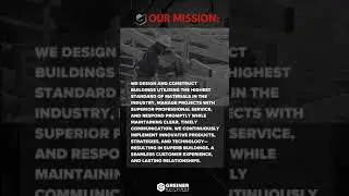 Greiner Buildings- OUR MISSION- Celebrating Small Business Week