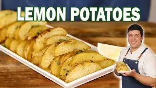 Запеченный картофель с лимоном по-гречески | Простой и вкусный средиземноморский гарнир