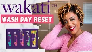 Defined Curls and TWA Short Natural Hair Wash and Go Tutorial - Wakati Hair Review and Tutorial Wash