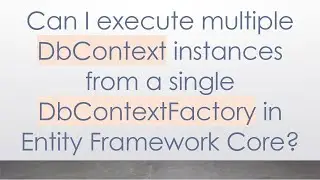 Can I execute multiple DbContext instances from a single DbContextFactory in Entity Framework Core?