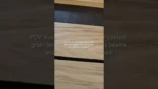 Obsessed with This Faux Beam Wood Grain Hack! #diyprojects #fauxbeambuild #homeimprovement