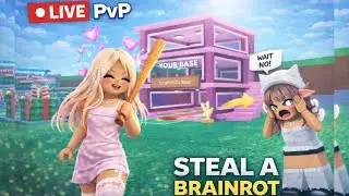 PvP Went Crazy at My Base 😈 | Steal a Brainrot LIVE #girlgamer #stealabrainrot #roblox