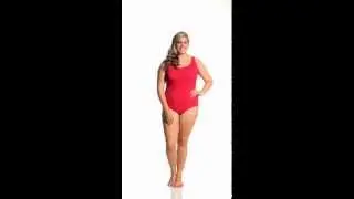 Penbrooke Krinkle Plus Size Cross Back D Cup Mio One Piece | SwimOutlet.com